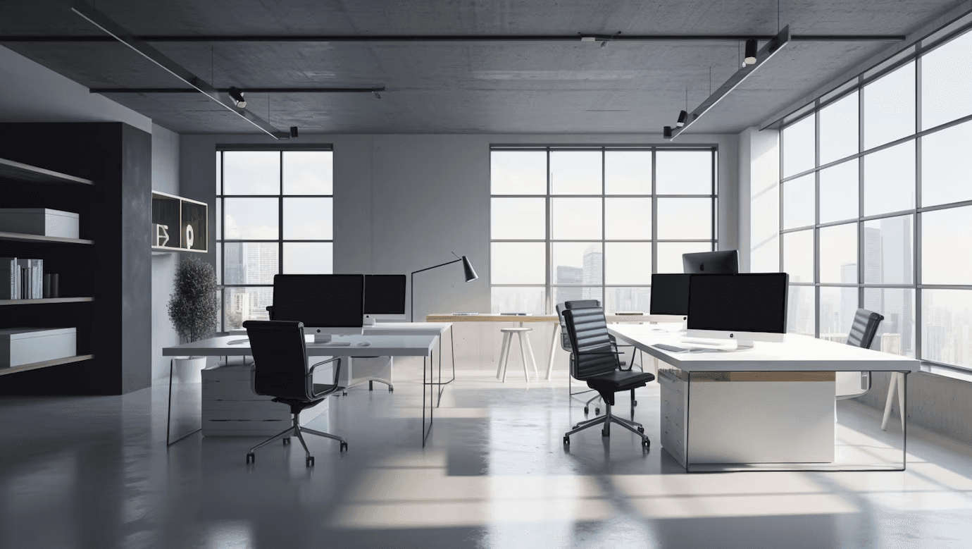 Contemporary commercial office interior
